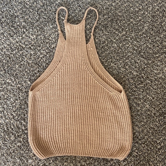 Love Tree Tan Knit Tank Top - Picture 3 of 6